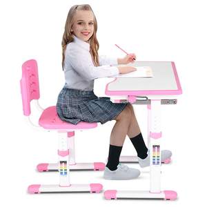 <span class=keywords><strong>Escritorio</strong></span> de estudio para niños, altura ajustable, <span class=keywords><strong>escritorio</strong></span> y silla escolar para estudiantes, cómoda mesa de estudio de aprendizaje, silla con almacenamiento - Product Image 1