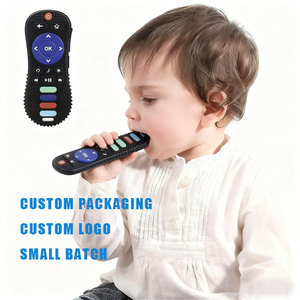 Mô hình mới thiết kế tùy chỉnh BPA free mềm <span class=keywords><strong>Silicone</strong></span> trẻ em xử lý Chew mọc răng đồ chơi TV điều khiển từ xa <span class=keywords><strong>Teether</strong></span> cho bé - Product Image 1