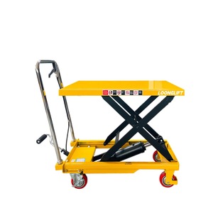 Carro Elevador de Tijera Hidráulico Móvil Mini de 800 kg Directo de Fábrica, Plataforma Manual con Altura de 1 m - Product Image 3