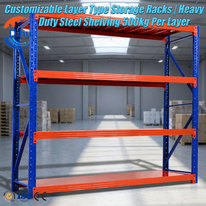 Scaffalatura Industriale in Acciaio Resistente Senza Bulloni, Sistema di Scaffalature Regolabili per Magazzino e Garage, Uso Commerciale - Product Image 1