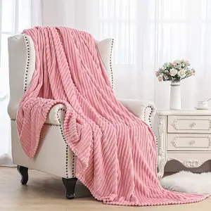 싼 연약한 던짐 담요 누비질된 특대 견면 벨벳 100% Microfiber 직물 던짐 담요