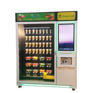Distributeur automatique 24h/24 pour hôpitaux, aéroports, centres commerciaux, proposant pain, sandwichs, légumes, œufs et autres aliments. - Product Image 1