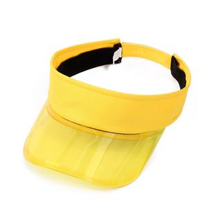 Sombrero de Playa Transparente al por Mayor con Visera de Poliéster PVC para Mujer, Protección UV, Sombrero de Sol sin Parte Superior para Exteriores - Product Image 5