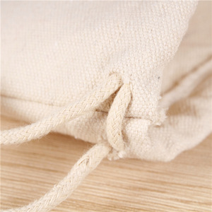 Sacs à poussière personnalisés pour sacs à main, couleur beige, en tissu de coton, emballage avec cordon de serrage, sacs cadeaux, sacs cadeaux avec cordon de serrage - Product Image 5