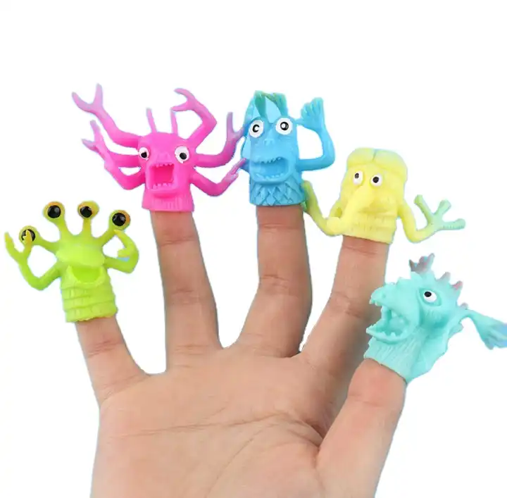 new trend finger puppets toys,monster stretchy