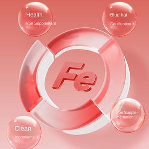 Compresse di emina OEM Blue Cap integratore di ferro su misura biotina granuli acido folico antiossidante per adulti ha migliorato la densità ossea 0.5g 60 - Product Image 2