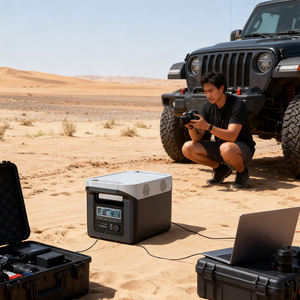 1500W 1134WH Portable Home Self-driving Tour Live Camping Emergency Pure Sine Wave Mobile Solar Generator with Solar Panel - Product Image 6