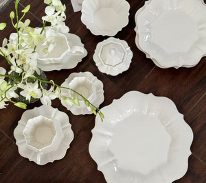 Vajilla de Cerámica de Lujo con Relieve Real, Estilo Moderno, Duradera y Ecológica: Taza de Café, Platillo, Tazón, Jarra para Leche, Azucarera y Plato - Product Image 5