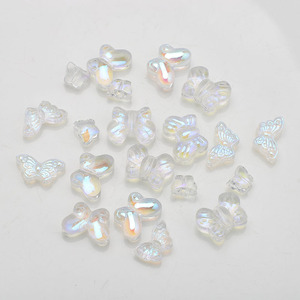 Zhubi Magic Aqua mini Bướm hạt thủy tinh sáng pha lê bướm men hạt thủy tinh tự làm handmade bông tai làm Bộ dụng cụ - Product Image 6