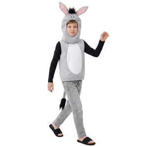 Costume d'âne gris pour enfants, tenue de performance animale pour Halloween et spectacles sur scène - Product Image 5