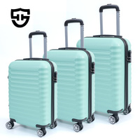 Neuer Moderner Stilvoller Klassischer Leichter Umweltfreundlicher Wasserdichter ABS-Hartschalenkoffer 4-Rad-Trolley mit Weichem Griff aus Polyester