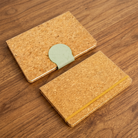 Kit cadeau de bureau durable, ensemble stylo et agenda en bois, couverture en cuir PU