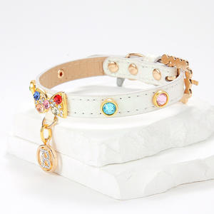 Lujoso <span class=keywords><strong>Collar</strong></span> de cristal para mascotas con abalorio de perlas de diamante, <span class=keywords><strong>Collar</strong></span> de diamantes de imitación, <span class=keywords><strong>Material</strong></span> de aleación para Princesa, perros, gatos, joyería para perros - Product Image 6