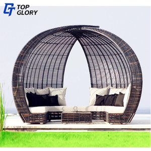 TG tout temps moderne PE <span class=keywords><strong>plastique</strong></span> rotin lit <span class=keywords><strong>de</strong></span> jour extérieur <span class=keywords><strong>jardin</strong></span> Patio osier <span class=keywords><strong>transat</strong></span> chaise longue pour patio piscine cour hôtel - Product Image 5
