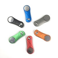 Outil de réparation de Divot de Golf pliable avec marqueur de balle magnétique et bouton Pop-up accessoires d'outils verts avec dent de fourche en métal