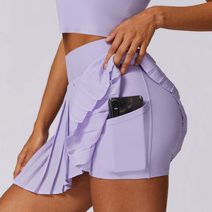 Rok Tenis Wanita dengan Saku, Rok Golf Lipit, Rok Olahraga Lari Atletik dengan Logo Kustom - Product Image 2