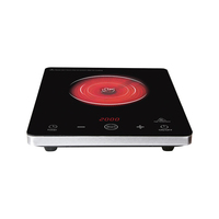 Dessus de table plaque chauffante portable soupe barbecue poêle 1 brûleur électrique infrarouge cuisinières à induction infrarouge cuiseur multifonction pot