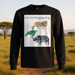 T-shirt a maniche lunghe 'We Are Disappearing' Salvate le specie minacciate - T-shirt promozionale - Product Image 3