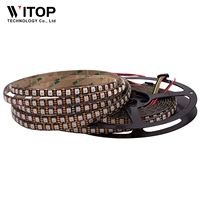 WS2815 Câble de données double 4 broches 12V 30 60 144 LED par mètre IP20 IP67 IP68 étanche RVB couleur adressable LED bande lumineuse pixel