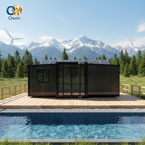 Casa Contenedor Expandible Prefabricada Personalizada de 40 y 20 Pies, Dos Dormitorios, Casa Móvil Prefabricada para Construcción <span class=keywords><strong>Inmobiliaria</strong></span> - Product Image 1