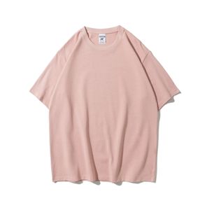 Ventas al por mayor logotipo personalizado 12 colores 240g 100% algodón ajuste suelto liso camiseta hombres camisetas mujeres camisetas - Product Image 2