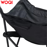 WOQI chaise de lune pliable d'extérieur portable chaise de camping et de pêche avec logo personnalisé chaise de loisirs pliable avec sac à main