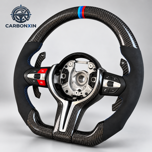 Volant personnalisé pour BMW E92 F30 F10 E60 F31 F82 E61 E90 E39 E91 E70 F22 E53 F80 F48 F01 F32 F36 F07 F93 E87 en fibre de carbone - Product Image 1
