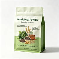 Pochette à fermeture éclair antistatique haute barrière sur mesure, sac d'emballage à huit soudures latérales pour produits naturels de bien-être, nutraceutiques et compléments alimentaires