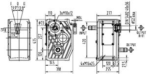 Caja de Cambios Frontal Ever-power para Ganadería, Caja de Transmisión Vertical para Mezcladora de Alimentos TMR con 2 Engranajes Helicoidales con un Torque de hasta 9000 Nm - Product Image 3
