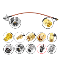Câble d'antenne d'extension RF avec connecteur mâle/femelle N à montage sur panneau à bride vers RP/SMA mâle/femelle/BNC/TNC/UHF SO-239 RA pour RG400 RG142