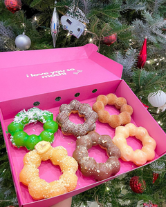 Wholesale Custom Logo Biodegradable Food Grade Pink Paper Mochi Donut Packaging Cookie Dough Delivery Cookie Boxes With Bags - Product Image 3