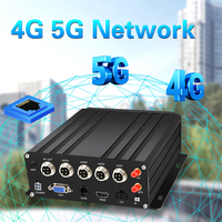 CCENTEN Système DVR mobile de gestion de flotte 4 canaux GPS 4G Boîte noire de voiture H.264/H.265 API CCTV MDVR pour bus et camion
