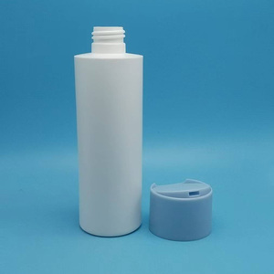 Bouteille souple mate de 200 ml pour après-shampoing, flacon cylindrique rond en plastique pour gel douche et shampoing avec bouchon disque - Product Image 2