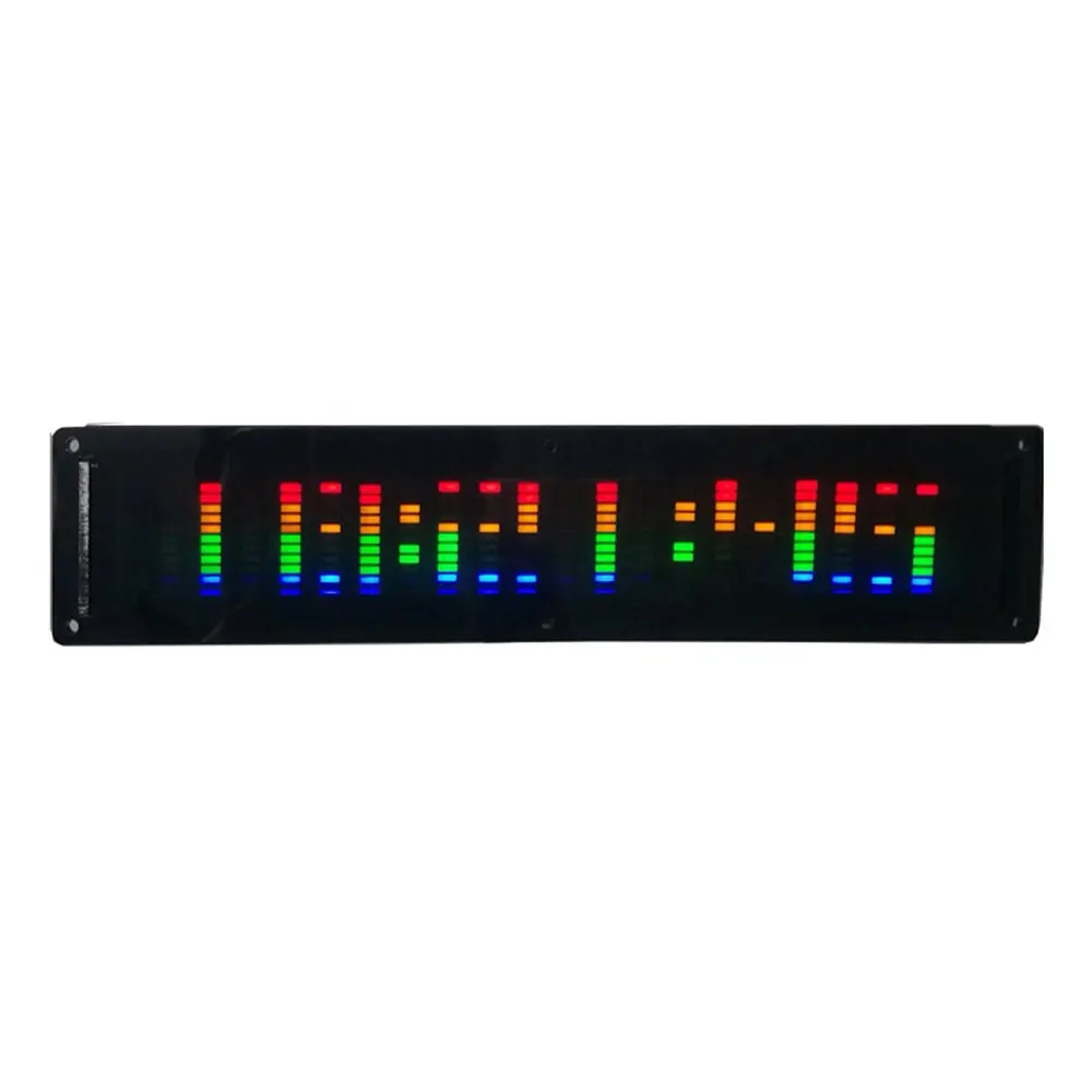 Taidacent USB 5-12V 20 Paragraphs 10 Color LED Audio Spectrum Music Level Indicator USB Spectrum Screen for Power Amplifier