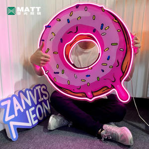 2023 Matt Factory <span class=keywords><strong>Donuts</strong></span> Led <span class=keywords><strong>Sign</strong></span> per la decorazione della parete luci al Neon per la decorazione della camera da letto e del partito - Product Image 1