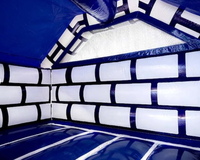 Château Gonflable Commercial Mini Chevalier avec Toboggan – Combo Amusant pour Enfants en PVC, Installation Facile, Certifié CE, Haute Qualité