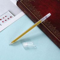 Ensemble de 3 stylos à peinture métallique pour étudiants, dessin, graffiti et bricolage - Or, argent, blanc, marqueur à base d'eau pour retouches