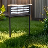 Piège à insectes électrique portable avec lumière LED, lampe anti-moustiques, étanche, piles incluses