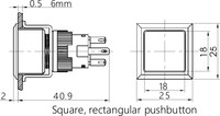 ONPOW 22mm high quality push button switch (LAS1-AWF-11D-R) CE, RoHS