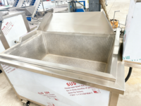 Friteuse carrée automatique avec contrôle de la température, friteuse carrée à huile et à eau pour le tofu et les produits à base de haricots