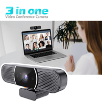 Webcam WeDoInnov 2K CMOS 3-en-1 pour conférence, modèle 94 ° FOV Plug and Play pour le bureau à domicile