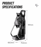 Support de bouteille d'eau pour moto SHJ-6, 50-80 mm, antivol, verrouillage automatique, rotation à 360°, PA66+GF pour moto/vélo
