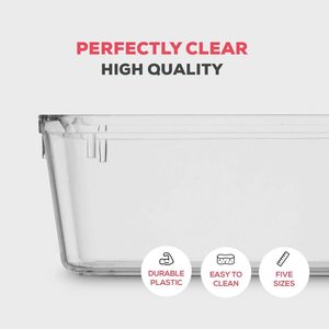 Hot-Bán 16-Mảnh Ngăn Kéo Tổ Chức Khay Thiết Lập 5 Kích Cỡ Khác Nhau Nhựa Trang Điểm Văn Phòng Bàn Tổ Chức Phổ Biến Cho Phòng Tắm Sử Dụng - Product Image 5