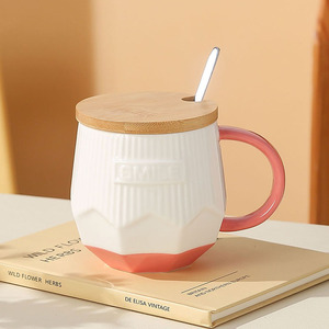 <span class=keywords><strong>Tasse</strong></span> à café en céramique de lettre <span class=keywords><strong>anglaise</strong></span> simple créative avec couvercle petite <span class=keywords><strong>tasse</strong></span> d'eau fraîche de couple - Product Image 6