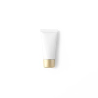 Conteneurs à presser Emballage en plastique Tube en plastique Produits de soins de la peau Crème solaire Lotion Tête de pompe Type de presse Tube PE blanc