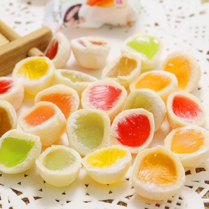 Haute qualité Mini boule à mâcher bonbons gommeux saveur fruitée bonbons mous avec <span class=keywords><strong>lait</strong></span> sucré et confiture de fruits mélangés Snack Dessert - Product Image 1