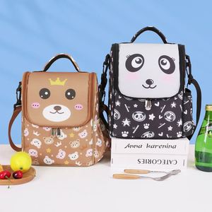 Crossbody Oxford Lunch Bag Student Portable Insulation Fresh-keeping Bag for <b>Children</b> - Product Image 4