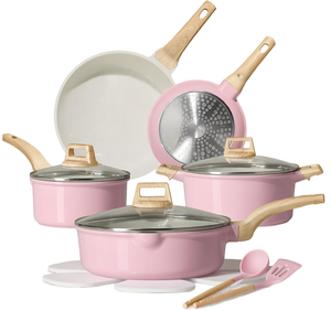 Juego de Utensilios de Cocina de Acero Inoxidable al por Mayor con Tapa de Vidrio, Compatible con Inducción, para Uso en Cocinas de Hotel, Pedidos al por Mayor - Product Image 1