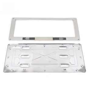 Cadre de plaque d'immatriculation en acier inoxydable miroir, neuf, directement de l'usine, pour l'Afghanistan, cadre de plaque d'immatriculation de voiture - Product Image 4