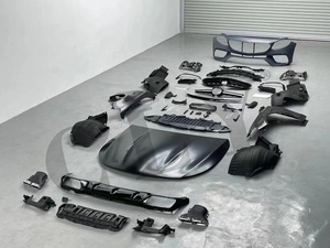 Kit carrozzeria Ukiss per 2017-2019 <span class=keywords><strong>Mercedes</strong></span> classe E <span class=keywords><strong>W213</strong></span> aggiornamento E63S 1:1 AMG paraurti anteriore largo parafanghi cofano motore punte posteriori - Product Image 2